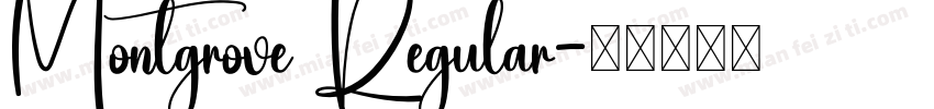 Montgrove Regular字体转换